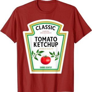 Ketchup Costume Halloween 2023 Mustard Mayo Matching Family T-Shirt